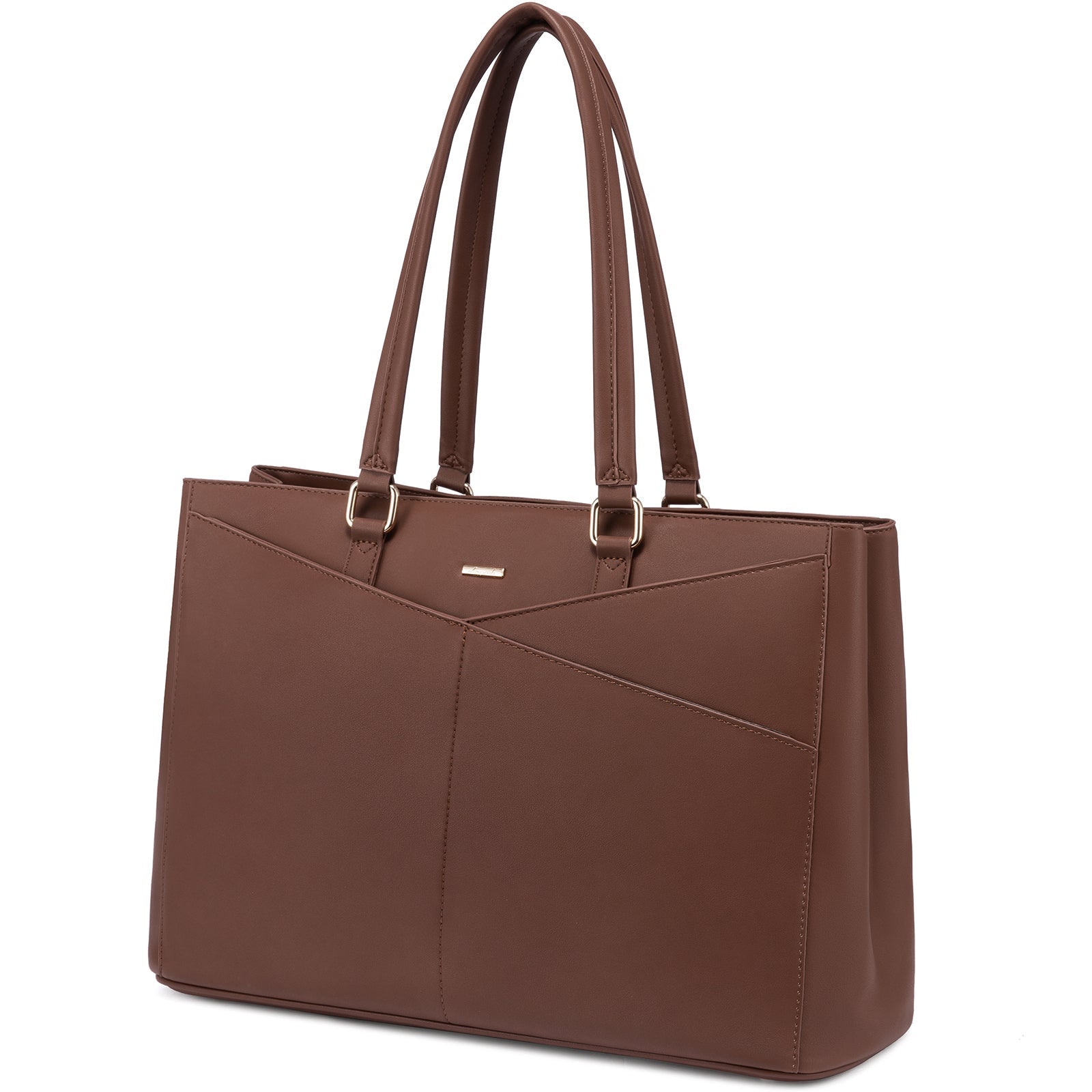 Lovevook Women's Versatile Laptop Tote & Handbag Brown - Perfect for Work and Travel