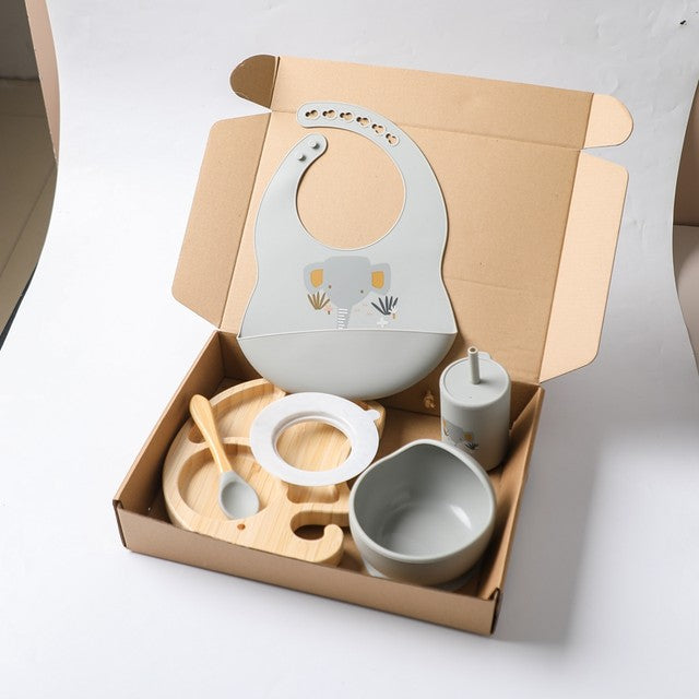 Ellie Bamboo Suction Set – Safe, Eco-Friendly Baby Feeding Essentials