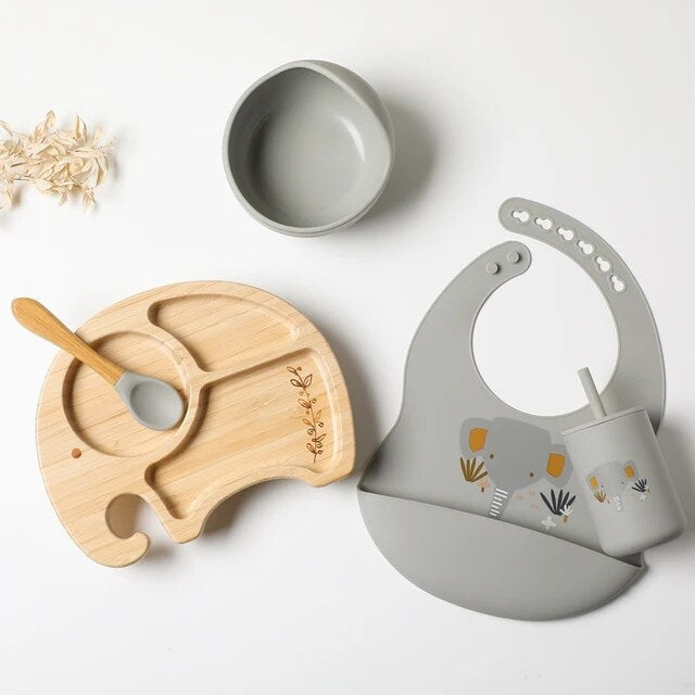 Ellie Bamboo Suction Set – Safe, Eco-Friendly Baby Feeding Essentials