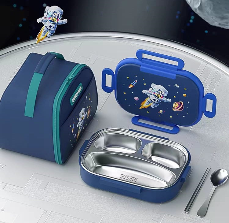 BentoPro 3 Tier Stainless Steel Lunch Box with Insulated Bag